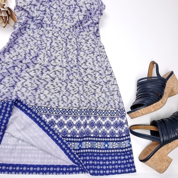 Athleta Blue Boho Halter Top Athleisure Dress Size 0 - Picture 9 of 12